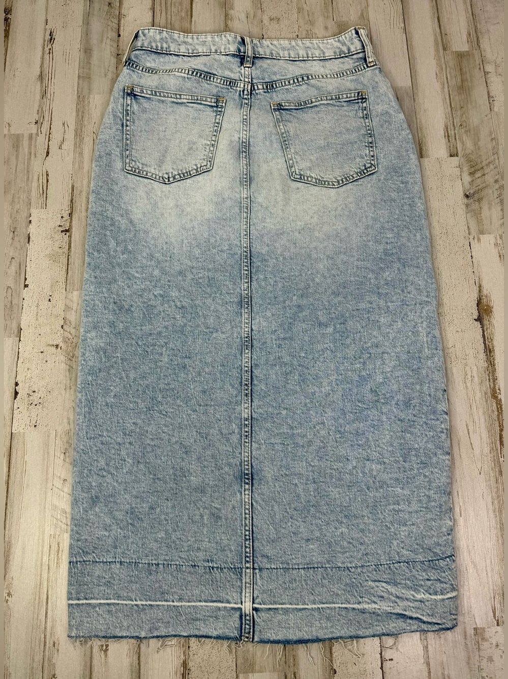 Vintage Gap Denim Skirt Womens 27/4 Long Blue Jean Skirt 5 Pocket Casual Y2K - Picture 11 of 13